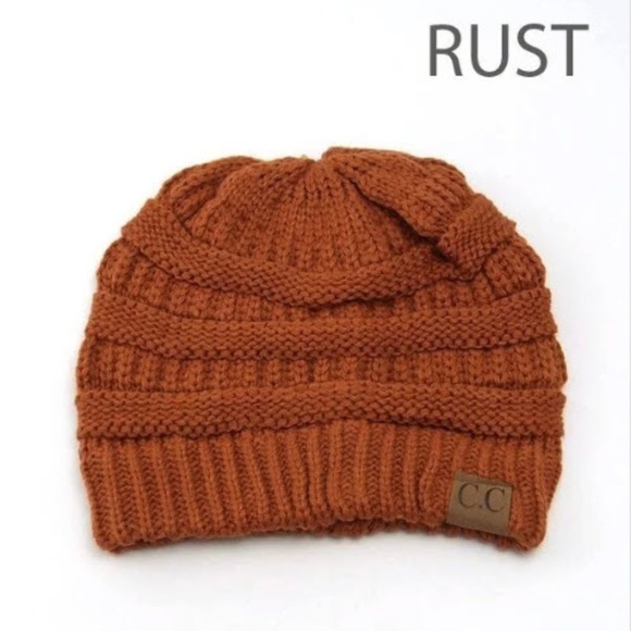 Pumpkin Cable knit beanies - Picture 2 of 2